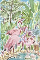 Flamingo Paradise II Framed Print