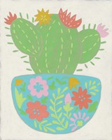 Happy Cactus IV Framed Print