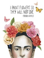 Frida's Flowers II Framed Print