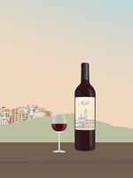 Tuscan Wine II Framed Print