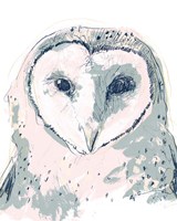 Funky Owl Portrait I Framed Print
