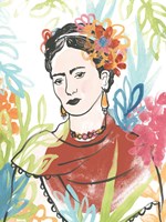 Portrait of Frida  I Framed Print