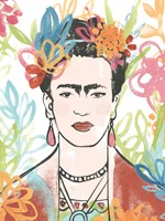 Portrait of Frida  II Framed Print