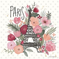 Paris is Blooming II Framed Print