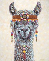 Hippie Llama I Framed Print