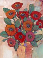 Poppies in a Vase II Framed Print