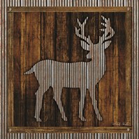 Deer Silhouette II Framed Print