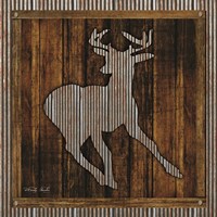 Deer Running II Framed Print