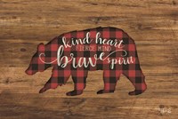 Brave Spirit Bear Framed Print