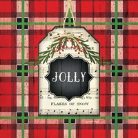 Jolly Christmas Plaid Framed Print