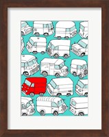 Odd Ones - Red Van Fine Art Print