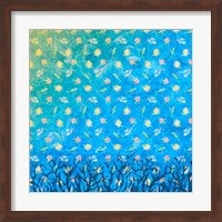 Swim with the Fish Pattern (dark blue) Fine Art Print