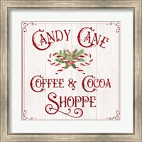 Vintage Christmas Signs I-Candy Cane Coffee Fine Art Print
