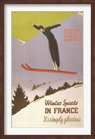 Winter Sports in France Fine Art Print