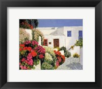 Passage Fleuri a Mykonos Fine Art Print