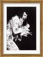 Elvis, performing in Vegas Fine Art Print