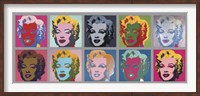 Ten Marilyns, 1967 Fine Art Print