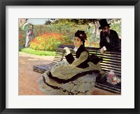 Madame Monet on a Garden Bench Fine Art Print