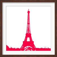 Red Eiffel Tower Fine Art Print