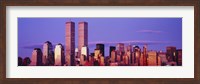 Manhattan skyline with the Twin Towers, New York City, New York State, USA Fine Art Print