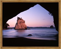 Coastline, Cathedral Cove, Coromandel Peninsula, North Island, New Zealand Fine Art Print