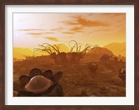 Artist's Concept of Animal and Plant Life on an Alien Planet Fine Art Print