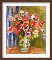 Vase of Tulips and Anemones, c.1895 Fine Art Print