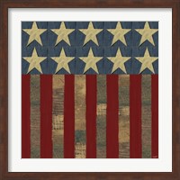 Patriotic Printer Block Flag Fine Art Print