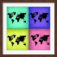 Pop Art World Map 2 Fine Art Print