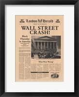 Wall Street Crash! Fine Art Print