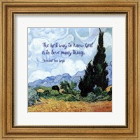 Know God - Van Gogh Quote 1 Fine Art Print