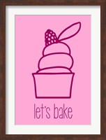 Let's Bake - Dessert III Pink Fine Art Print