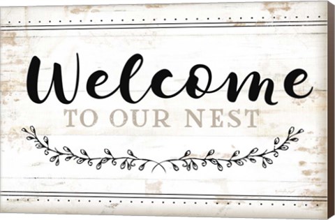 Framed Welcome to Our Nest Print