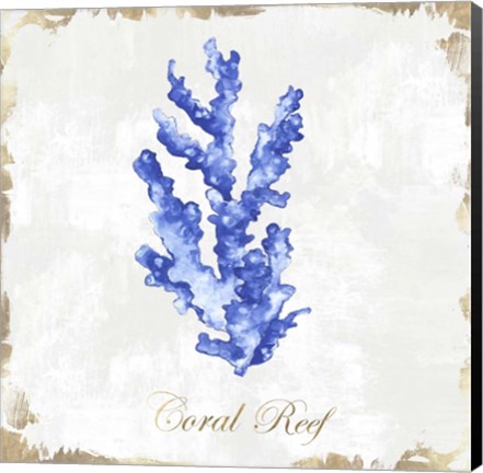 Framed Blue Sea Coral Print
