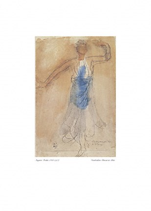 Cambodian Dancer in Blue Fine Art Print by Auguste Rodin at  FulcrumGallery.com
