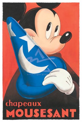 Chapeaux Mousesant Fine Art Print by Walt Disney at FulcrumGallery.com