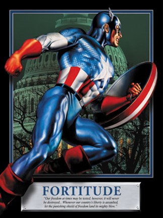 Captain America: Fortitude (small) Fine Art Print by Marvel at  FulcrumGallery.com