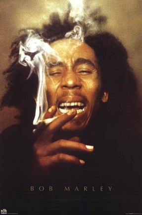 Bob Marley-Ganja Wall Poster by Unknown at FulcrumGallery.com