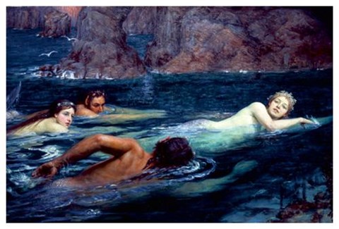 Race With Mermaids And Tritons Giclee by Smithers Collier at  FulcrumGallery.com