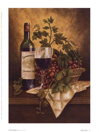 Vin De France I Fine Art Print by Anna Browne at FulcrumGallery.com