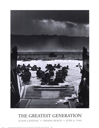 The Greatest Generation D-Day Landing Omaha Beach June 6, 1944 Fine Art  Print by Robert Sargent at FulcrumGallery.com