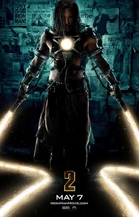 Iron Man 2 Laser Whips Wall Poster by Unknown at FulcrumGallery.com