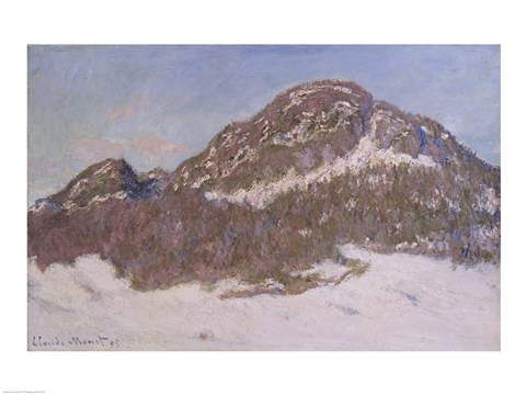 Framed Mount Kolsaas in Sunlight, 1895 Print