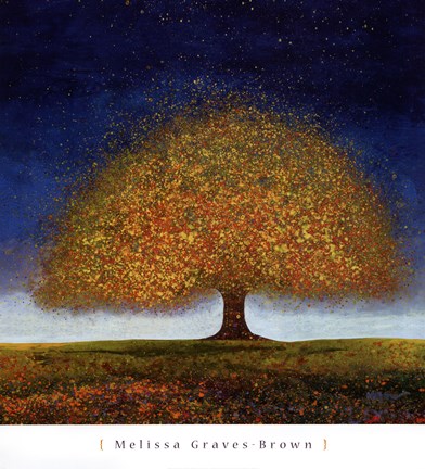 Dreaming Tree Blue Fine Art Print by Melissa Graves-Brown at  FulcrumGallery.com