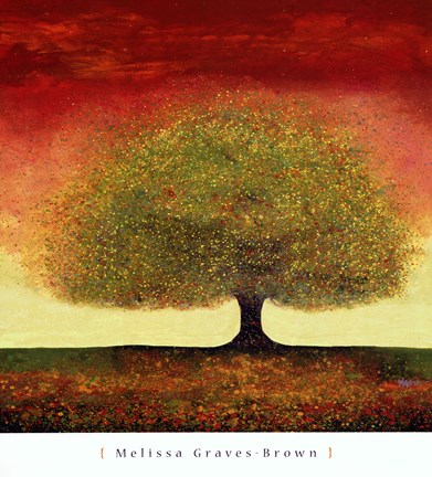 Dreaming Tree Red Fine Art Print by Melissa Graves-Brown at  FulcrumGallery.com