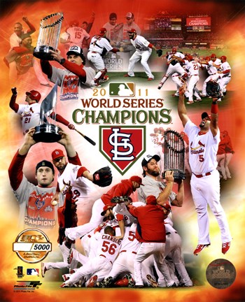 St. Louis Cardinals 2011 World Series Champions PF Gold Composite