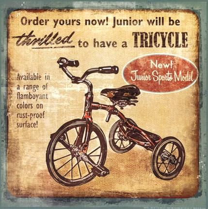 Tricycle Fine Art Print By Mollie B. At FulcrumGallery.com