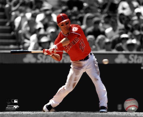 Mike Trout 2012 Fine Art Print by Unknown at FulcrumGallery.com