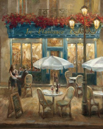 Paris Cafe I Fine Art Print by Danhui Nai at FulcrumGallery.com