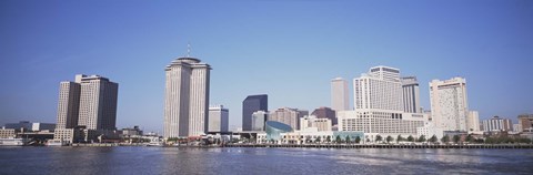 Framed New Orleans skyline, Louisiana Print